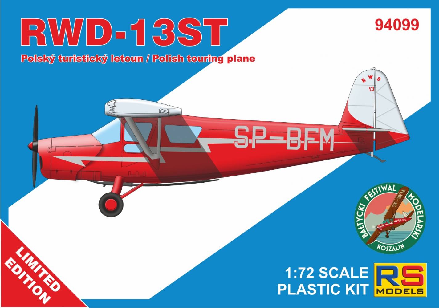 RS MODELS 94099 RWD-13ST POLISH TOURING PLANE Aircraft Model Kits