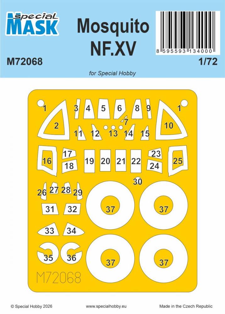 SPECIAL MASK 72068 MOSQUITO NF.XV MASK Conversion Sets