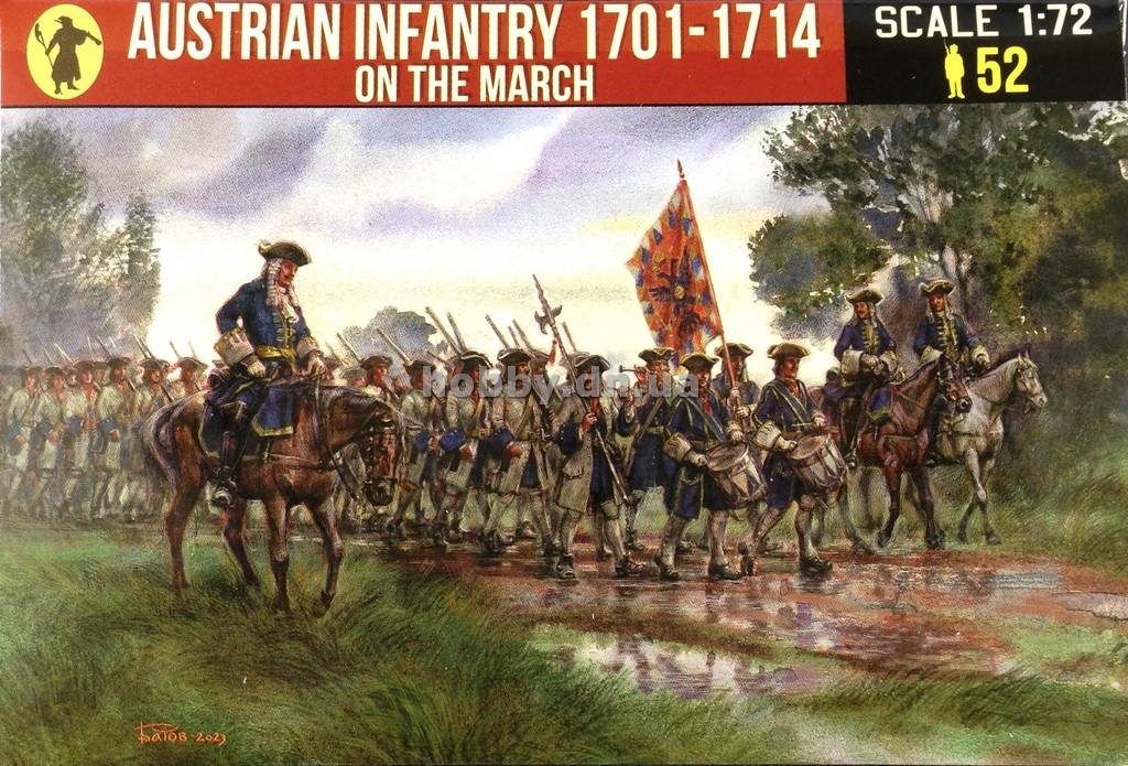 STRELETS 260 1701-1714 AUSTRIAN INFANRTY ON THE MARCH Model Figures