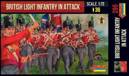 STRELETS 295 BRITISH LIGHT INFANTRY IN ATTACK Model Figures