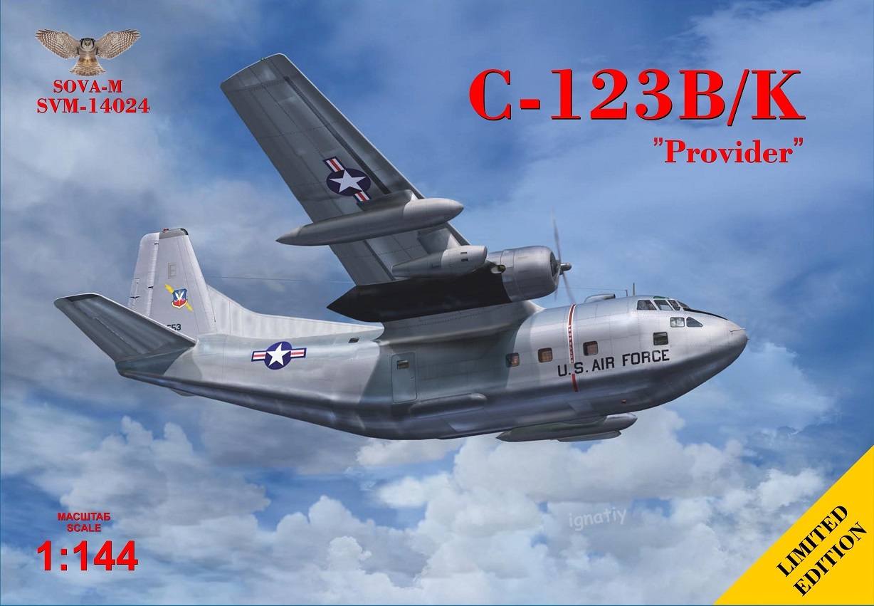 SOVA-M 14024 FAIRCHILD C-123K/B PROVIDER Aircraft Model Kits