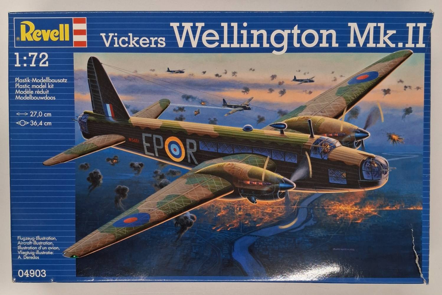 KINGKIT MODEL SCRAPYARD REVELL 04903 VICKERS WELLINGTON MK.II STARTED Salvage Yard