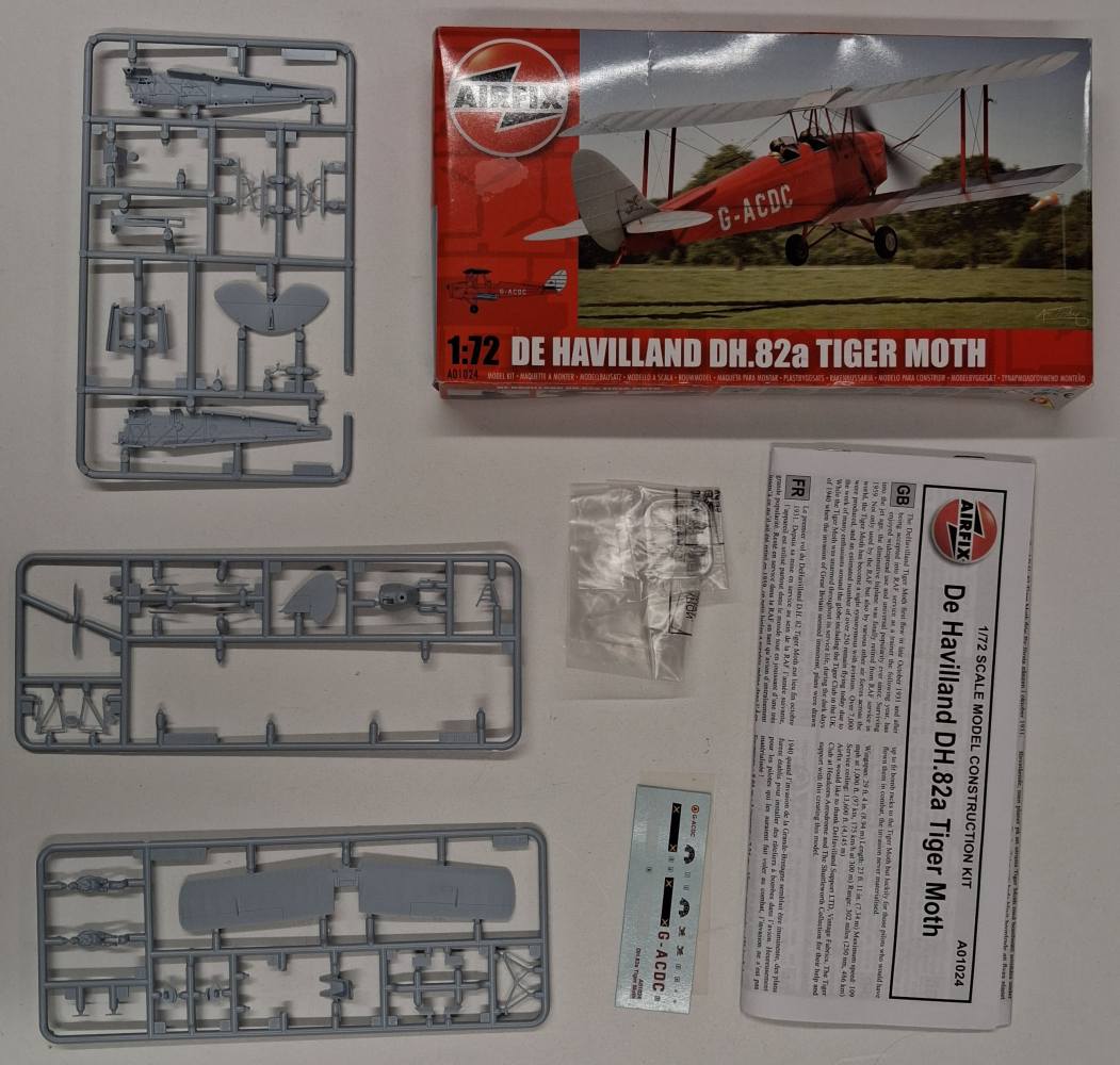 KINGKIT MODEL SCRAPYARD AIRFIX A01024 DE HAVILLAND DH.82A TIGER MOTH INCOMPLETE Salvage Yard