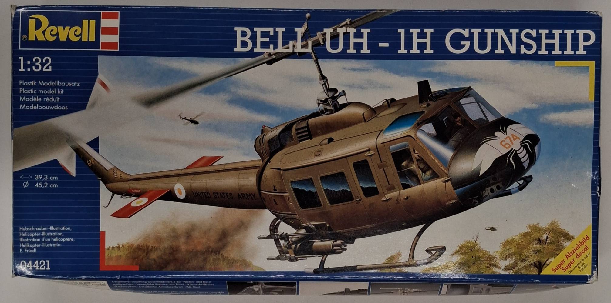 KINGKIT MODEL SCRAPYARD REVELL 04421 BELL UH-1H GUNSHIP STARTED Salvage Yard