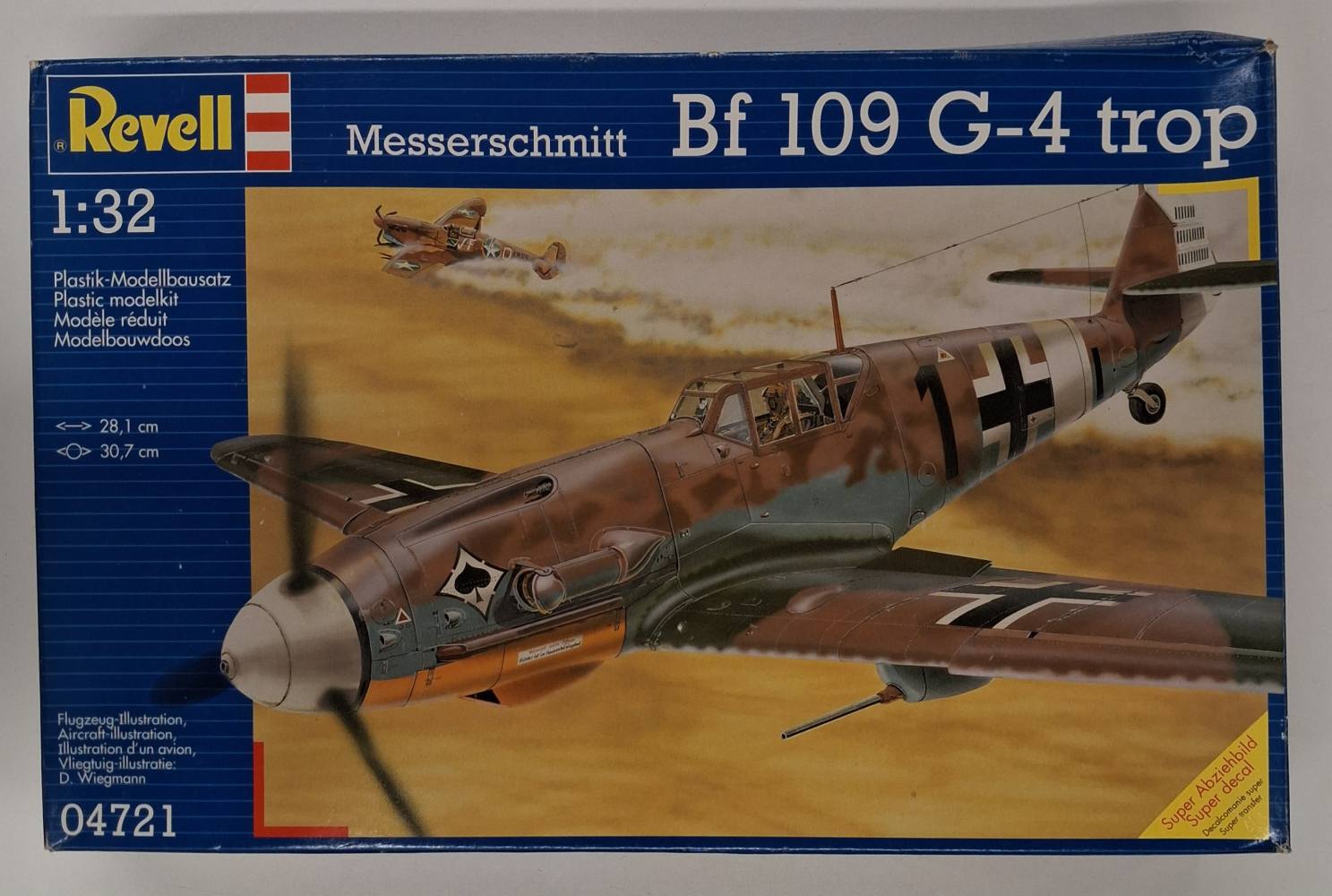 KINGKIT MODEL SCRAPYARD REVELL 04721 MESSERCHMITT BF 109 G-4 TROP STARTED Salvage Yard