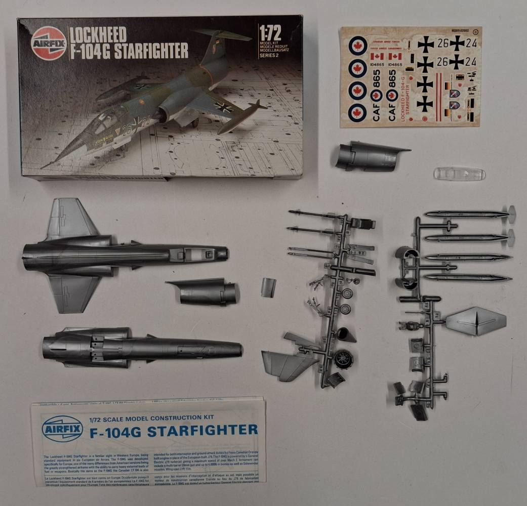 KINGKIT MODEL SCRAPYARD AIRFIX 02011 LOCKHEED F-104G STARFIGHTER INCOMPLETE Aircraft Model Kits