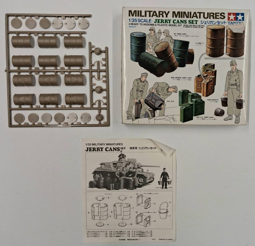 KINGKIT MODEL SCRAPYARD TAMIYA 35026.300 MILITARY MINIATURES JERRY CANS SET INCOMPLETE Salvage Yard