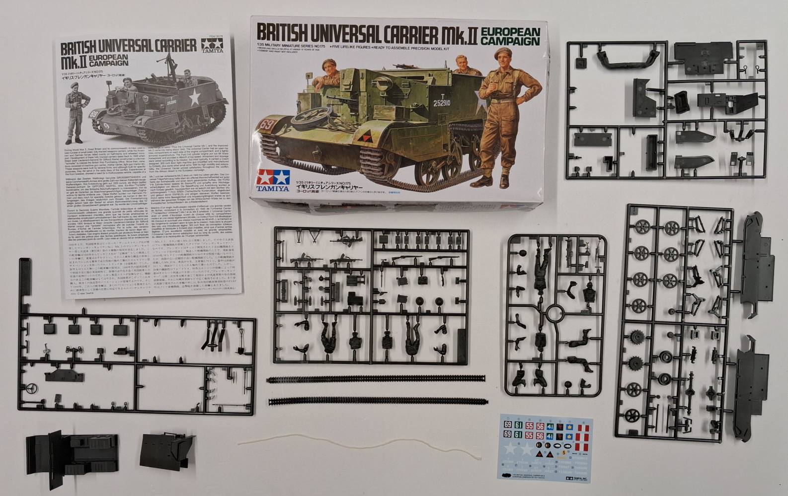 KINGKIT MODEL SCRAPYARD TAMIYA 35175.1600 UNIVERSAL CARRIER MK.II EUROPEAN CAMPAIGN STARTED Salvage Yard