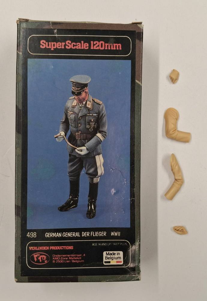 KINGKIT MODEL SCRAPYARD VERLINDEN PRODUCTIONS 498 GERMAN GENERAL DER FLIEGER WWII INCOMPLETE Salvage Yard