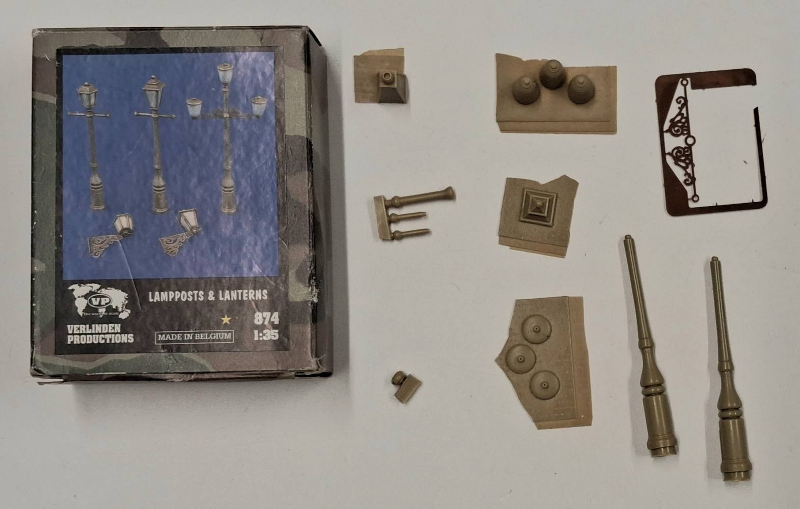 KINGKIT MODEL SCRAPYARD VERLINDEN PRODUCTIONS 874 LAMPPOSTS LANTERNS INCOMPLETE Salvage Yard