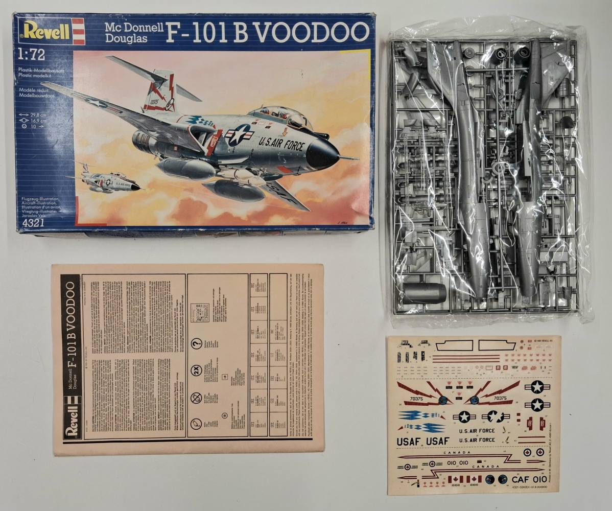 KINGKIT MODEL SCRAPYARD REVELL 4321 MCDONNELL DOUGLAS F101B VOODOO CRACKED DECALS Salvage Yard