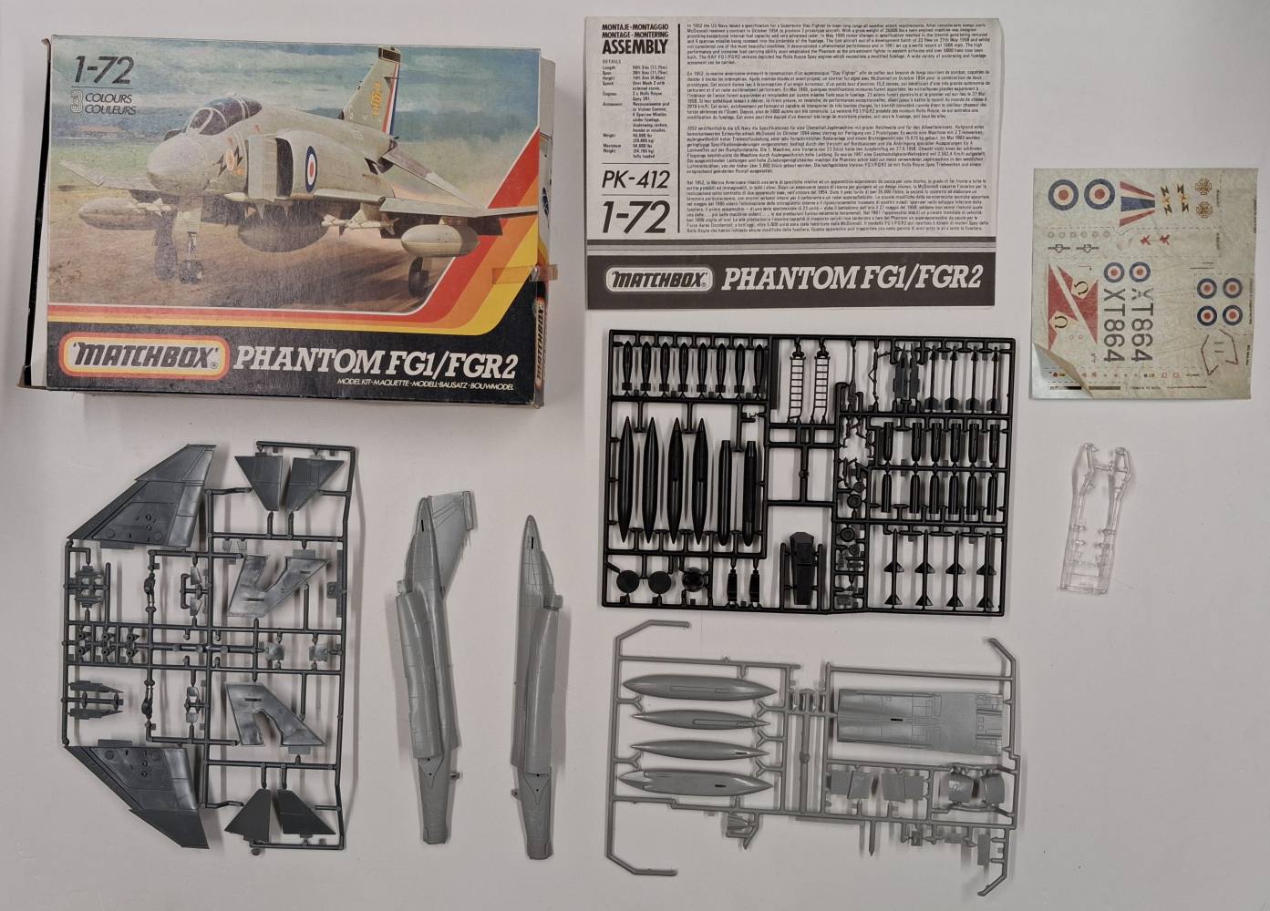 KINGKIT MODEL SCRAPYARD MATCHBOX PK-412 PHANTOM FG1/FGR2 INCOMPLETE Salvage Yard