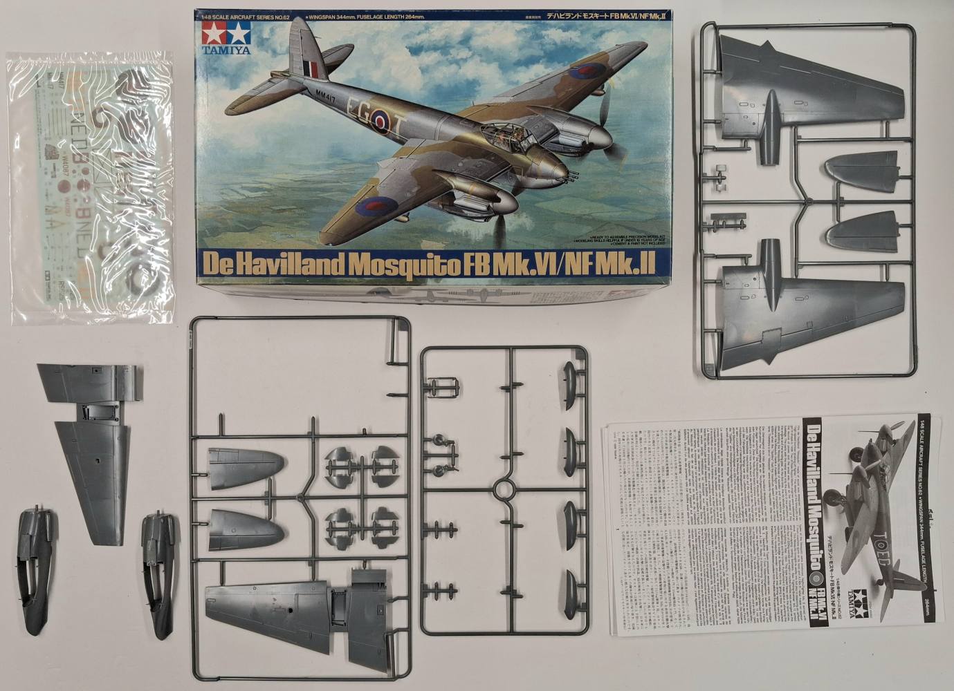 KINGKIT MODEL SCRAPYARD TAMIYA 61062 DE HAVILLAND MOSQUITO FB MK.VI/NF MK.II STARTED Salvage Yard