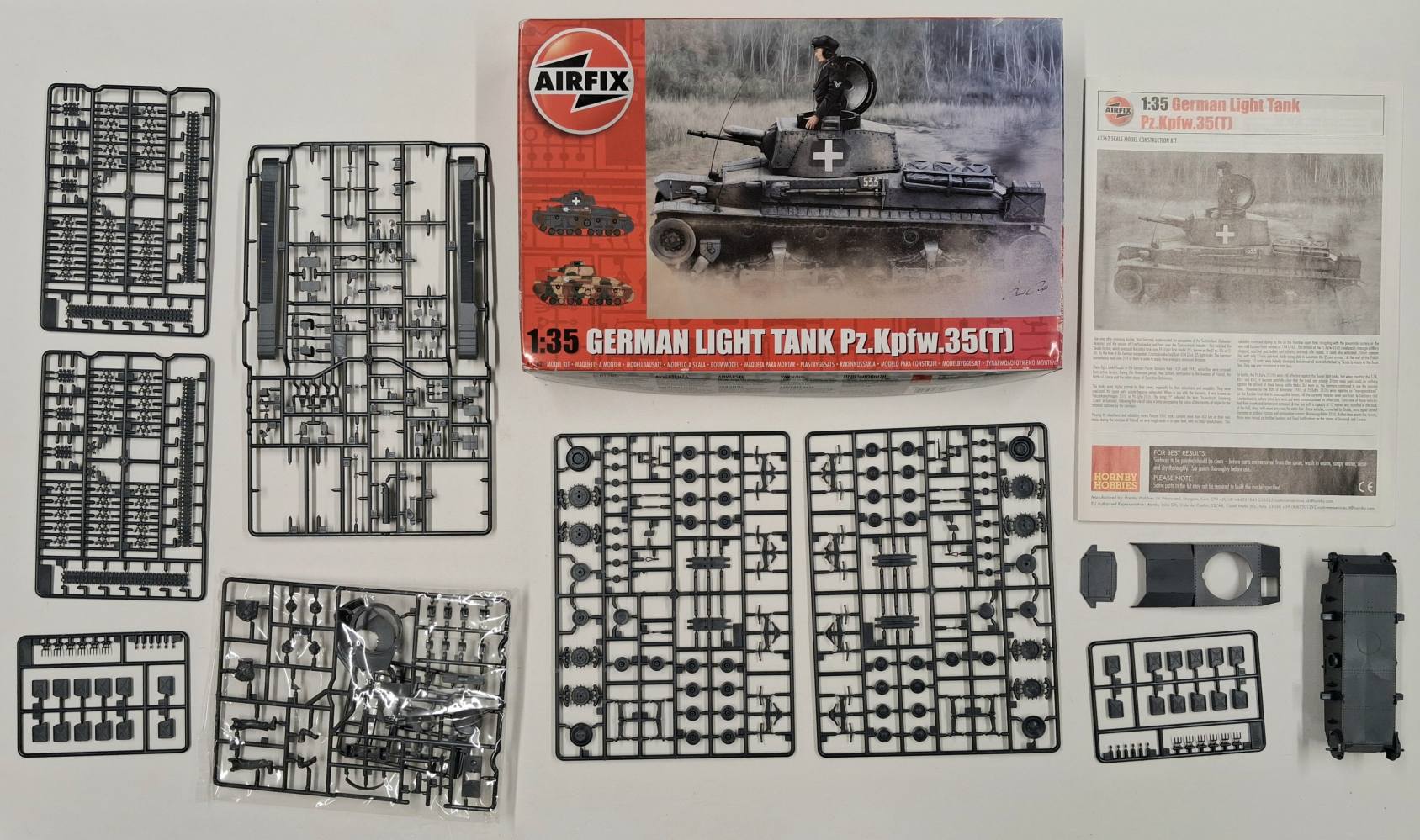 KINGKIT MODEL SCRAPYARD AIRFIX A1362 GERMAN LIGHT TANK PZ.KPFW.35 T INCOMPLETE Salvage Yard