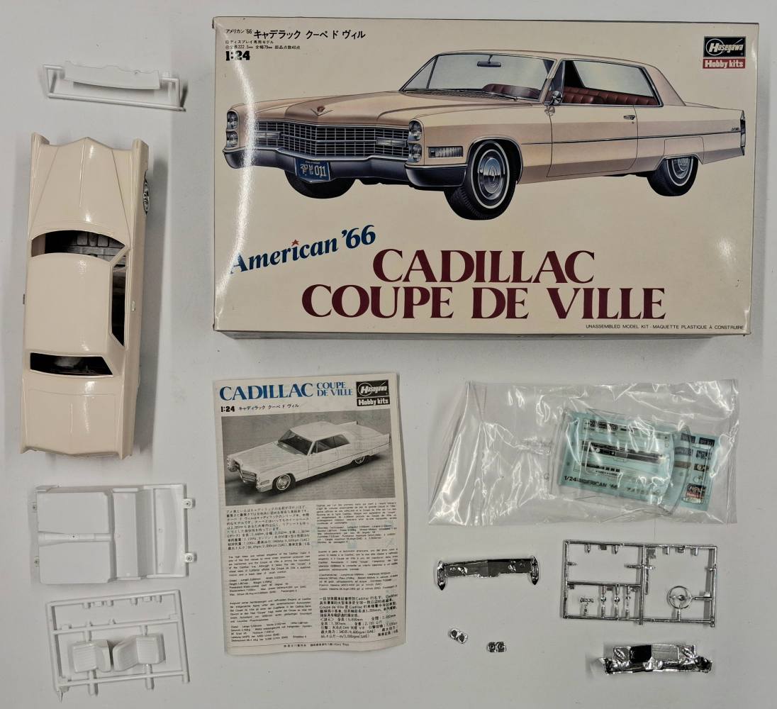 KINGKIT MODEL SCRAPYARD HASEGAWA CB001 1400 CADILLAC COUPE DE VILLE STARTED Salvage Yard