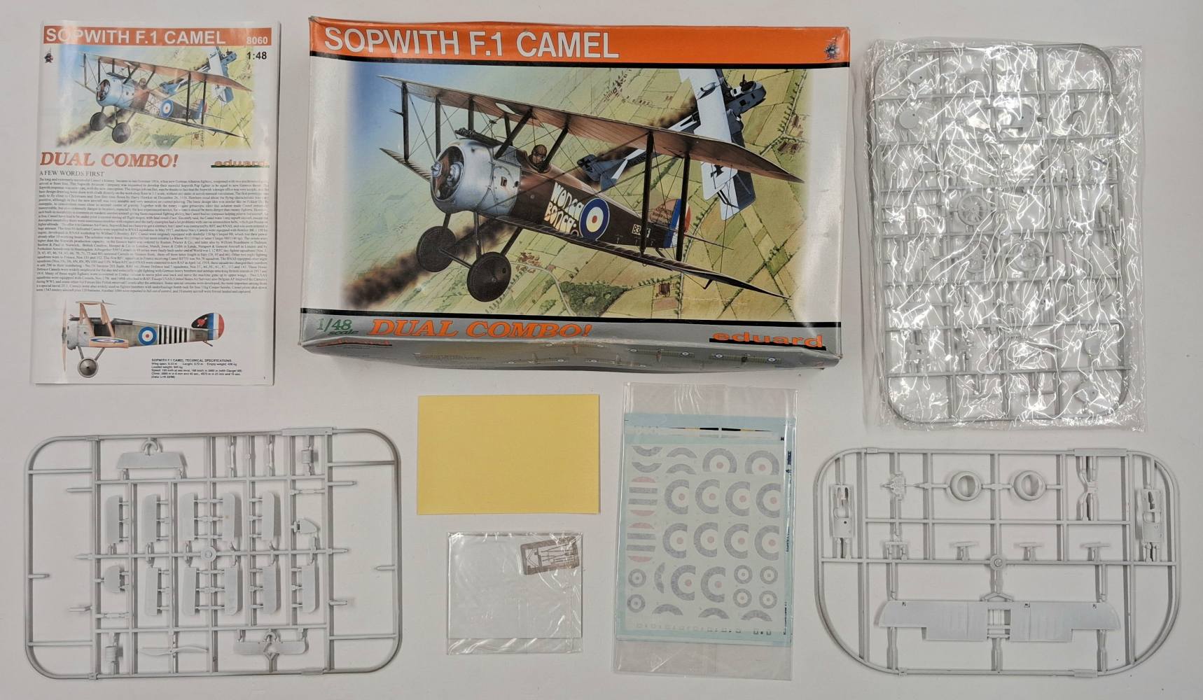 KINGKIT MODEL SCRAPYARD EDUARD 8060 F.1 SOPWITH CAMEL DUAL COMBO STARTED Salvage Yard