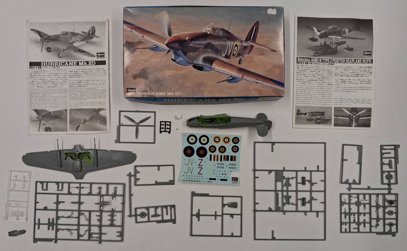 KINGKIT MODEL SCRAPYARD HASEGAWA 09052 HURRICANE MK.IID CUT DECALS STARTED Salvage Yard