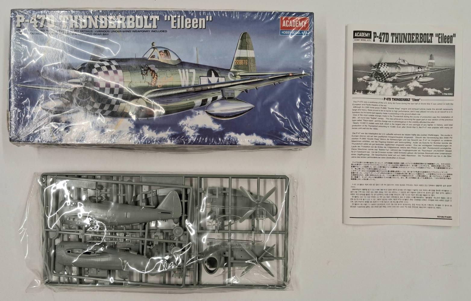 KINGKIT MODEL SCRAPYARD ACADEMY 2105 P-47D THUNDERBOLT EILEEN NO DECALS Salvage Yard