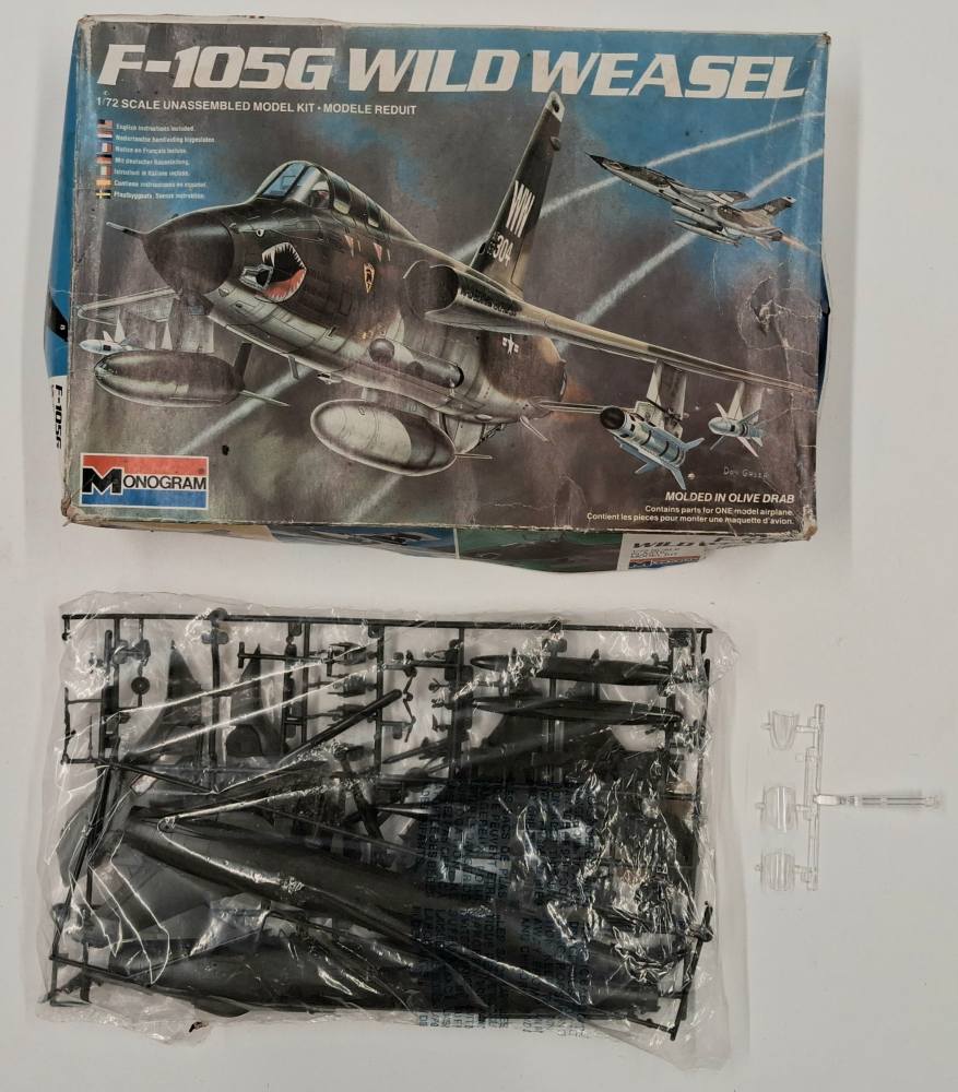 KINGKIT MODEL SCRAPYARD MONOGRAM 5431 F-105G WILD WEASEL NO INSTRUCTIONS NO DECALS Salvage Yard