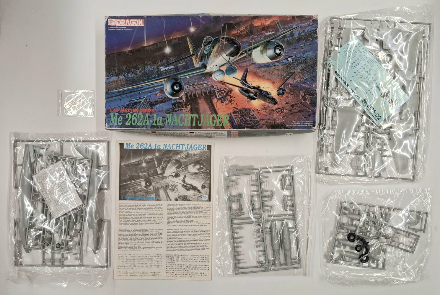 KINGKIT MODEL SCRAPYARD DRAGON 5515 ME 262A-1A NACHTJAGER DAMAGED DECALS Salvage Yard