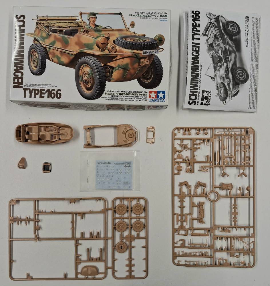 KINGKIT MODEL SCRAPYARD TAMIYA 35224..1500 SCHWIMMWAGEN TYPE 166 STARTED Salvage Yard