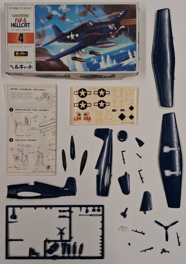 KINGKIT MODEL SCRAPYARD FUJIMI 7A12 GRUMMAN F6F-5 HELLCAT U.S. NAVY FIGHTER WRONG DROPTANK Salvage Yard