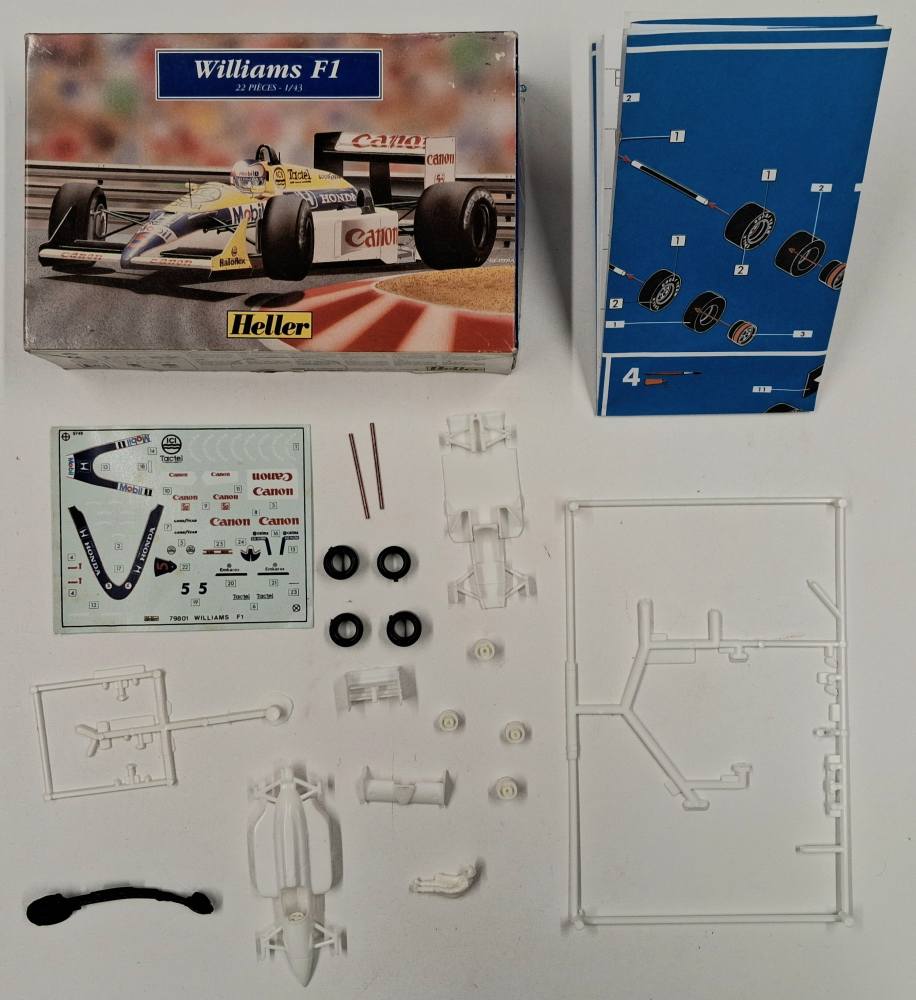 KINGKIT MODEL SCRAPYARD HELLER 79801 WILLIAMS F1 STARTED Salvage Yard