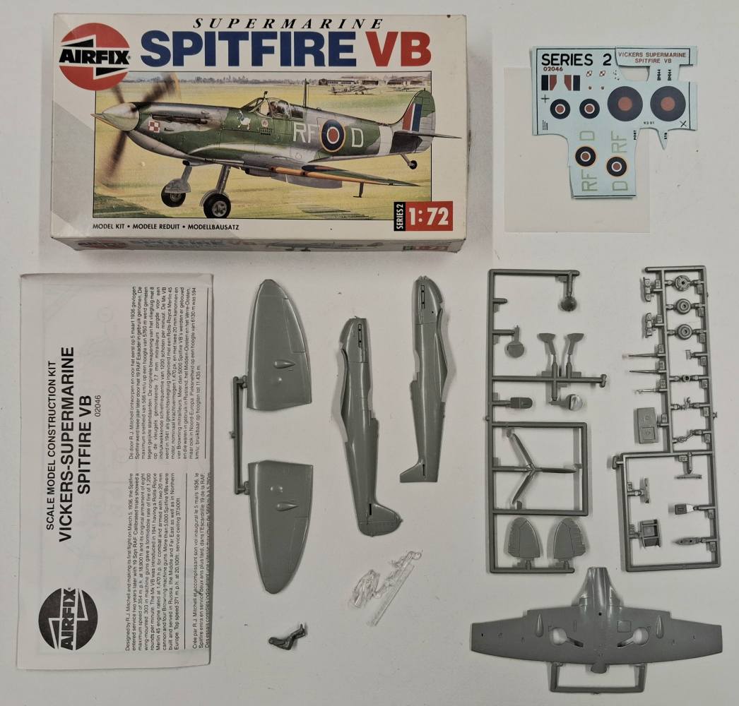 KINGKIT MODEL SCRAPYARD AIRFIX 02046 SUPERMARINE SPITFIRE VB CUT DECALS Salvage Yard