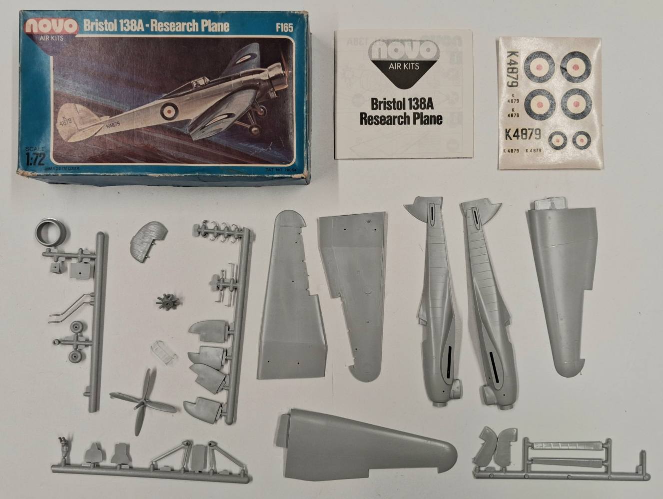 KINGKIT MODEL SCRAPYARD NOVO F165 BRISTOL 138A DAMAGED DECALS Salvage Yard