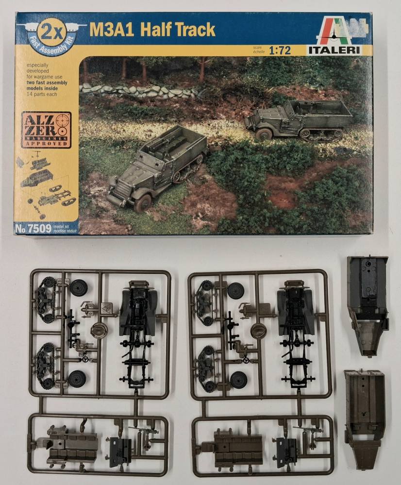 KINGKIT MODEL SCRAPYARD ITALERI 7509 M3A1 HALF TRACK STARTED Salvage Yard