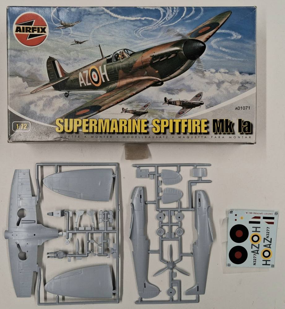 KINGKIT MODEL SCRAPYARD AIRFIX A01071 SUPERMARINE SPITFIRE NO CANOPY NO INSTRUCTIONS Salvage Yard