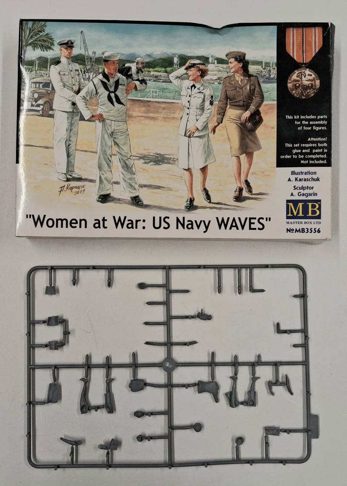 KINGKIT MODEL SCRAPYARD MASTER BOX LTD MB3556 WOMEN AT WAR US NAVY WAVES INCOMPLETE Salvage Yard