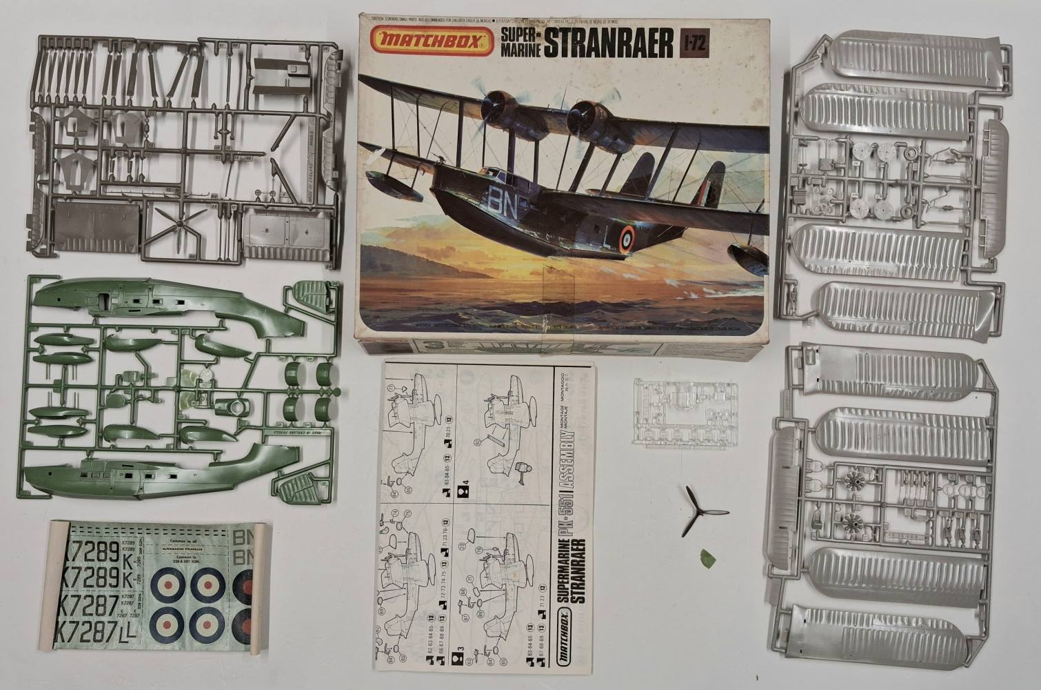 KINGKIT MODEL SCRAPYARD MATCHBOX PK-601 SUPERMARINE STRANRAER INCOMPLETE Salvage Yard