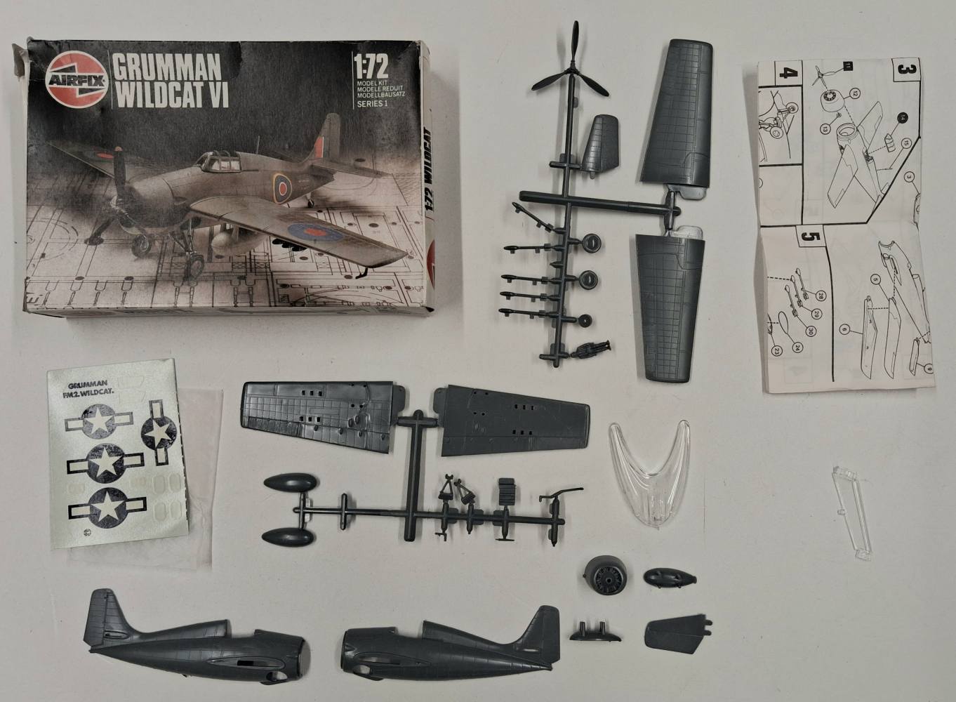 KINGKIT MODEL SCRAPYARD AIRFIX 01037 GRUMMAN WILDCAT VI NO CANOPY Salvage Yard