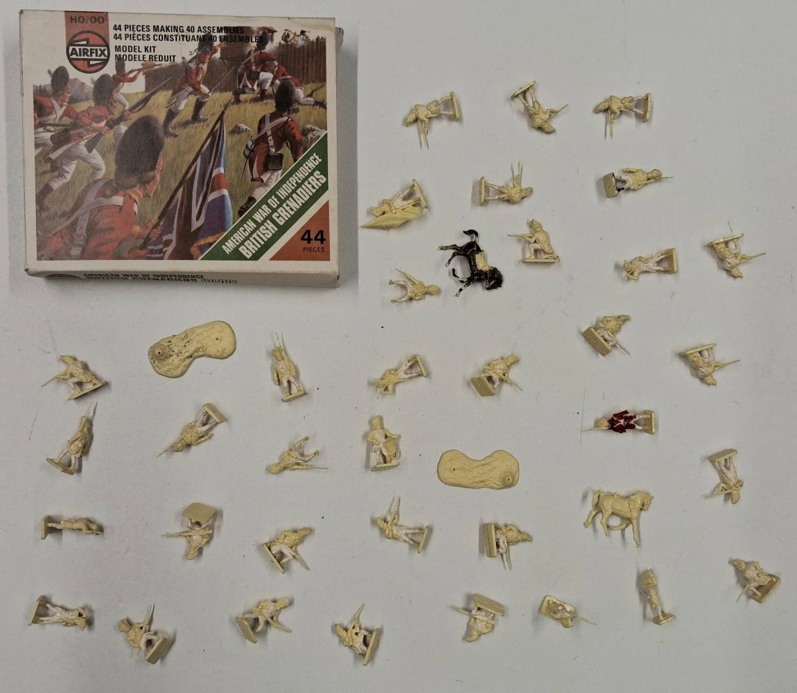 KINGKIT MODEL SCRAPYARD AIRFIX 01740-4 AMERICAN WAR OF INDEPENDENCE BRITISH GRENADIERS STARTED INCOMPLETE Salvage Yard