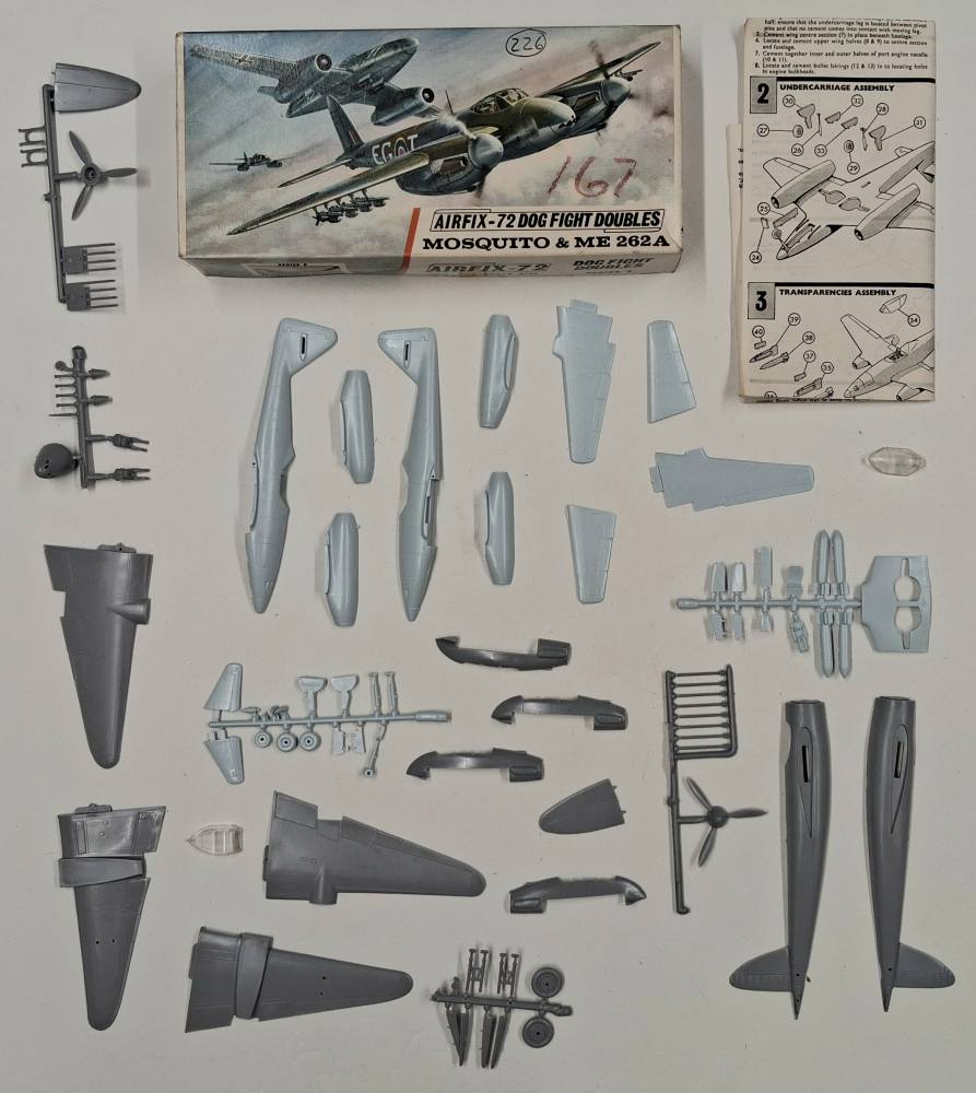 KINGKIT MODEL SCRAPYARD AIRFIX D362F DOG FIGHT DOUBLES MOSQUITO EM 262A NO DECALS Salvage Yard
