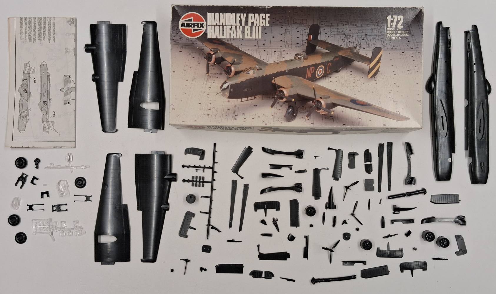KINGKIT MODEL SCRAPYARD AIRFIX 06008 HALIFAX B III DESPRUED NO DECALS Salvage Yard
