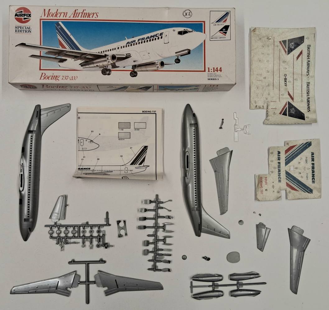 KINGKIT MODEL SCRAPYARD AIRFIX 03181 BOEING 737-200 SPECIAL EDITION CUT DECALS Salvage Yard