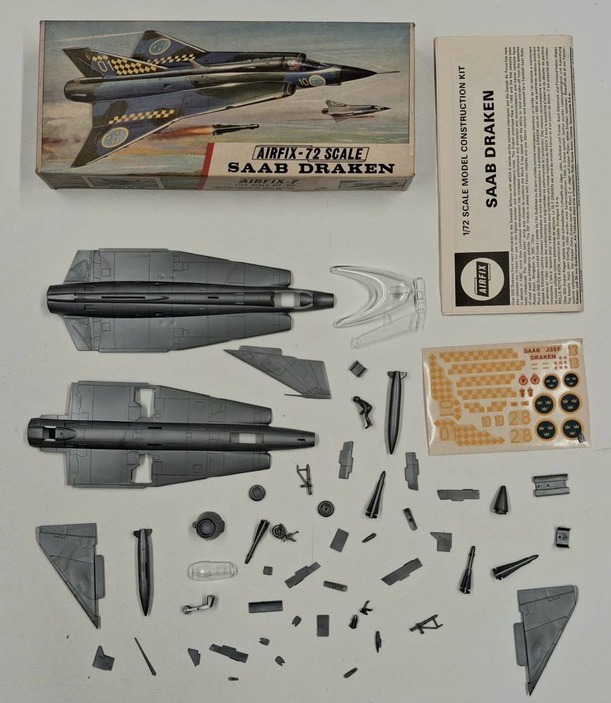 KINGKIT MODEL SCRAPYARD AIRFIX 269 SAAB DRAKEN STARTED Salvage Yard