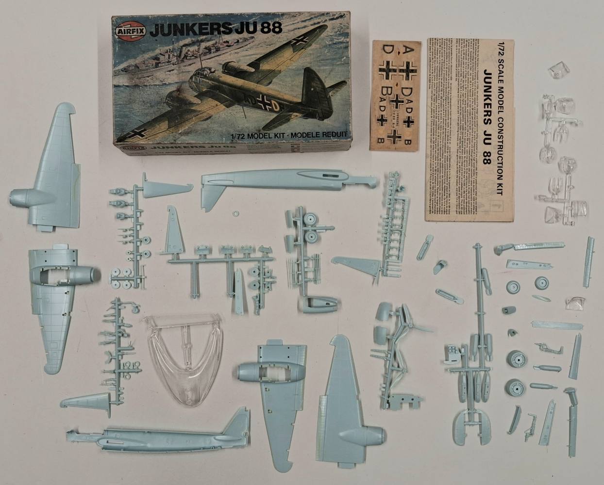 KINGKIT MODEL SCRAPYARD AIRFIX 03007-0 JUNKERS JU 88 INCOMPLETE Salvage Yard