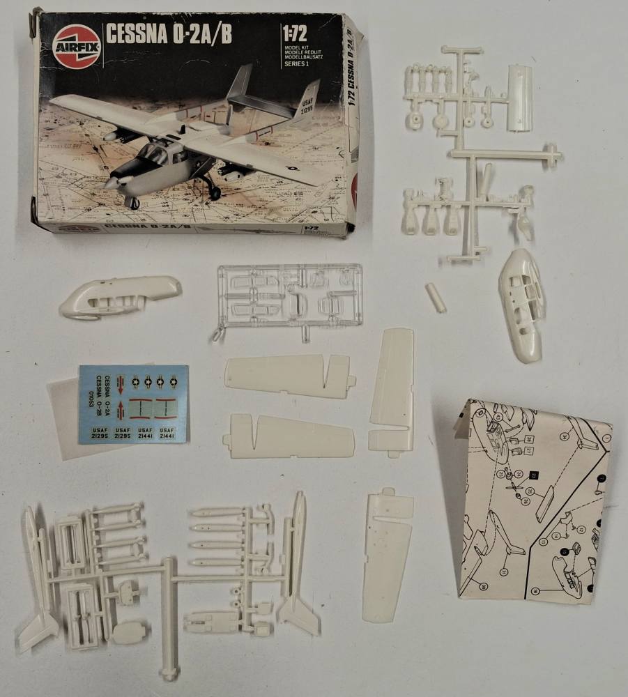 KINGKIT MODEL SCRAPYARD AIRFIX 01053 CESSNA 0-2A/B INCOMPLETE Salvage Yard