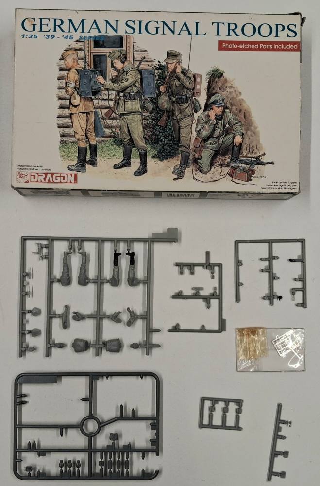 KINGKIT MODEL SCRAPYARD DRAGON 6053 GERMAN SIGNAL TROOPS STARTED INCOMPLETE Salvage Yard