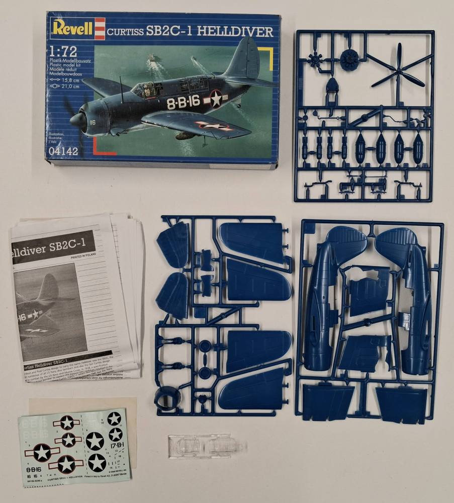 KINGKIT MODEL SCRAPYARD REVELL 04142 CURTISS SB2C-1 HELLDIVER CRACKED DECALS Salvage Yard
