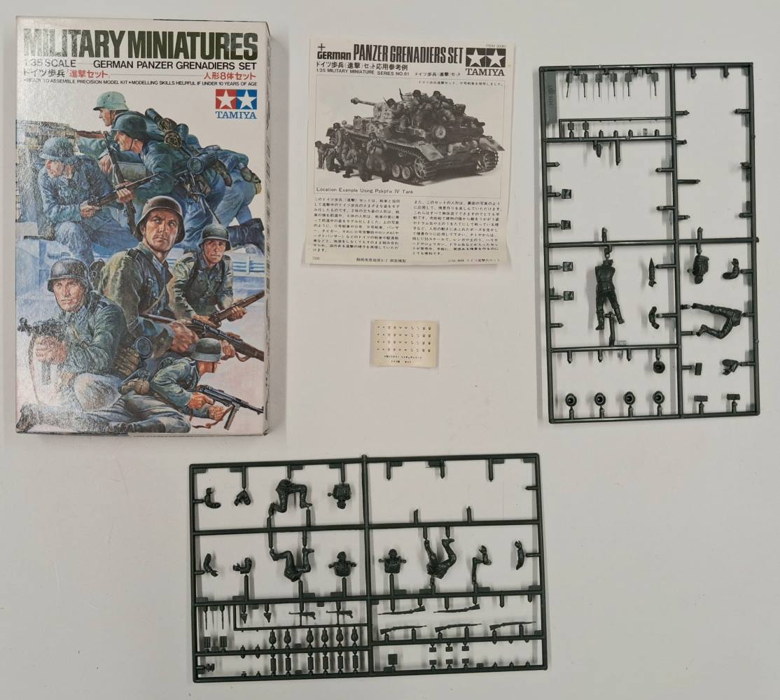 KINGKIT MODEL SCRAPYARD TAMIYA 35061..300 GERMAN PANZER GRENADIERS SET INCOMPLETE Salvage Yard