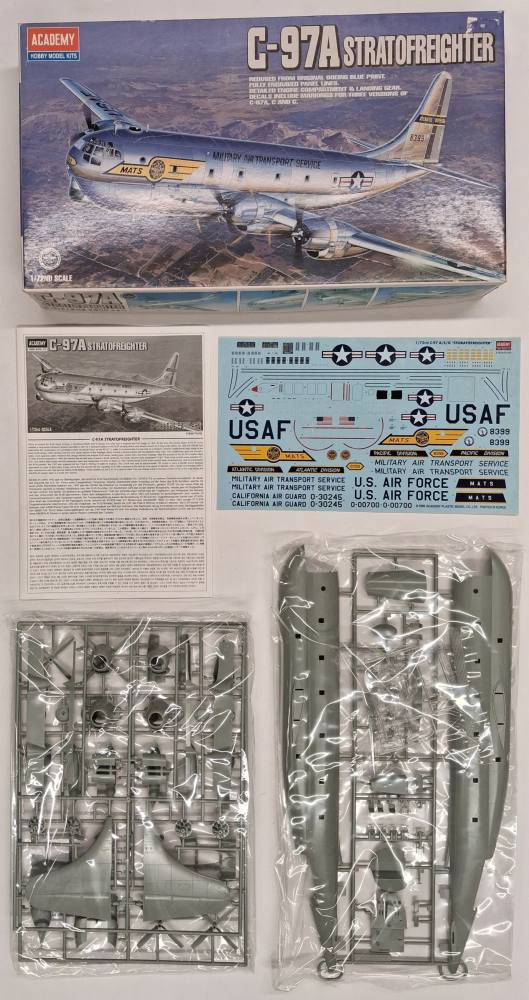 KINGKIT MODEL SCRAPYARD ACADEMY 1604 C-97A STRATOFREIGHTER CRACKED DECALS Salvage Yard