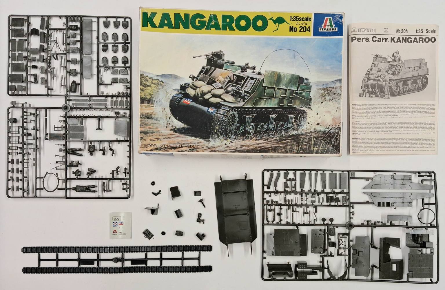 KINGKIT MODEL SCRAPYARD ITALERI 204 KANGAROO PERSONNEL CARRIER INCOMPLETE Salvage Yard