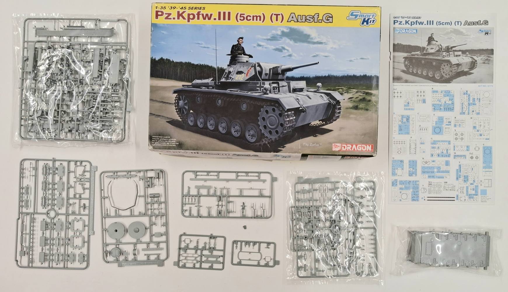 KINGKIT MODEL SCRAPYARD DRAGON 6773 PZ.KPFW.III 5cm T AUSF.G DAMAGED PARKS Salvage Yard