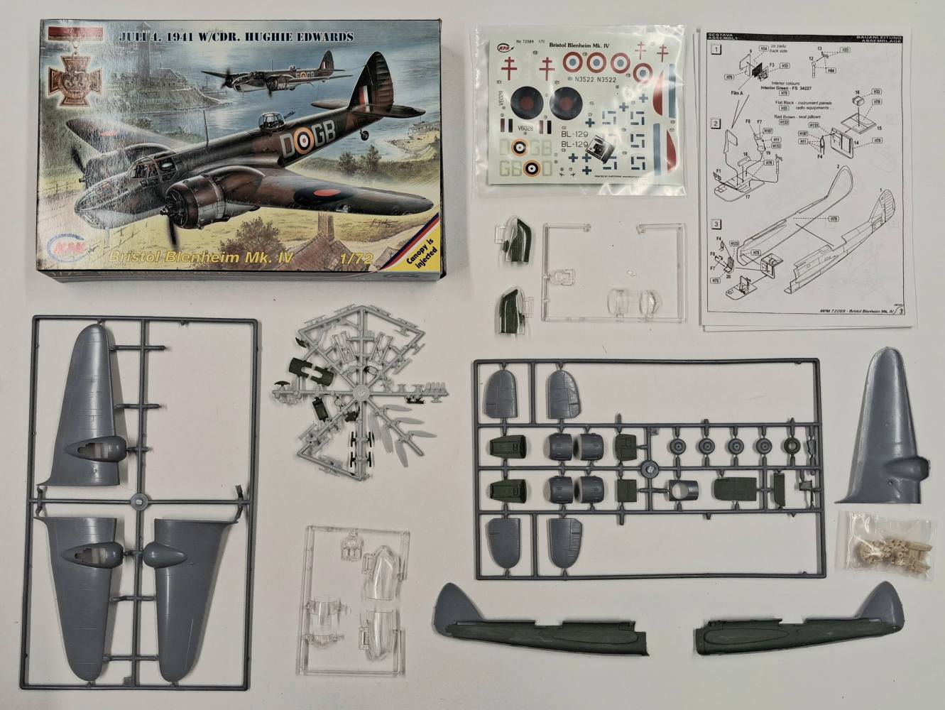 KINGKIT MODEL SCRAPYARD MPM 72089 BRISTOL BLENHEIM MK. IV STARTED Salvage Yard