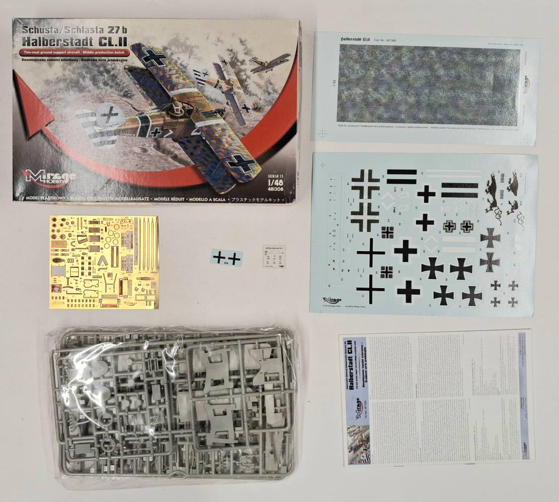 KINGKIT MODEL SCRAPYARD MIRAGE 481308 SCHUSTA/SCHLASTA 27B HALBERSTADT CL.II MISSING ETCH PIECE Salvage Yard