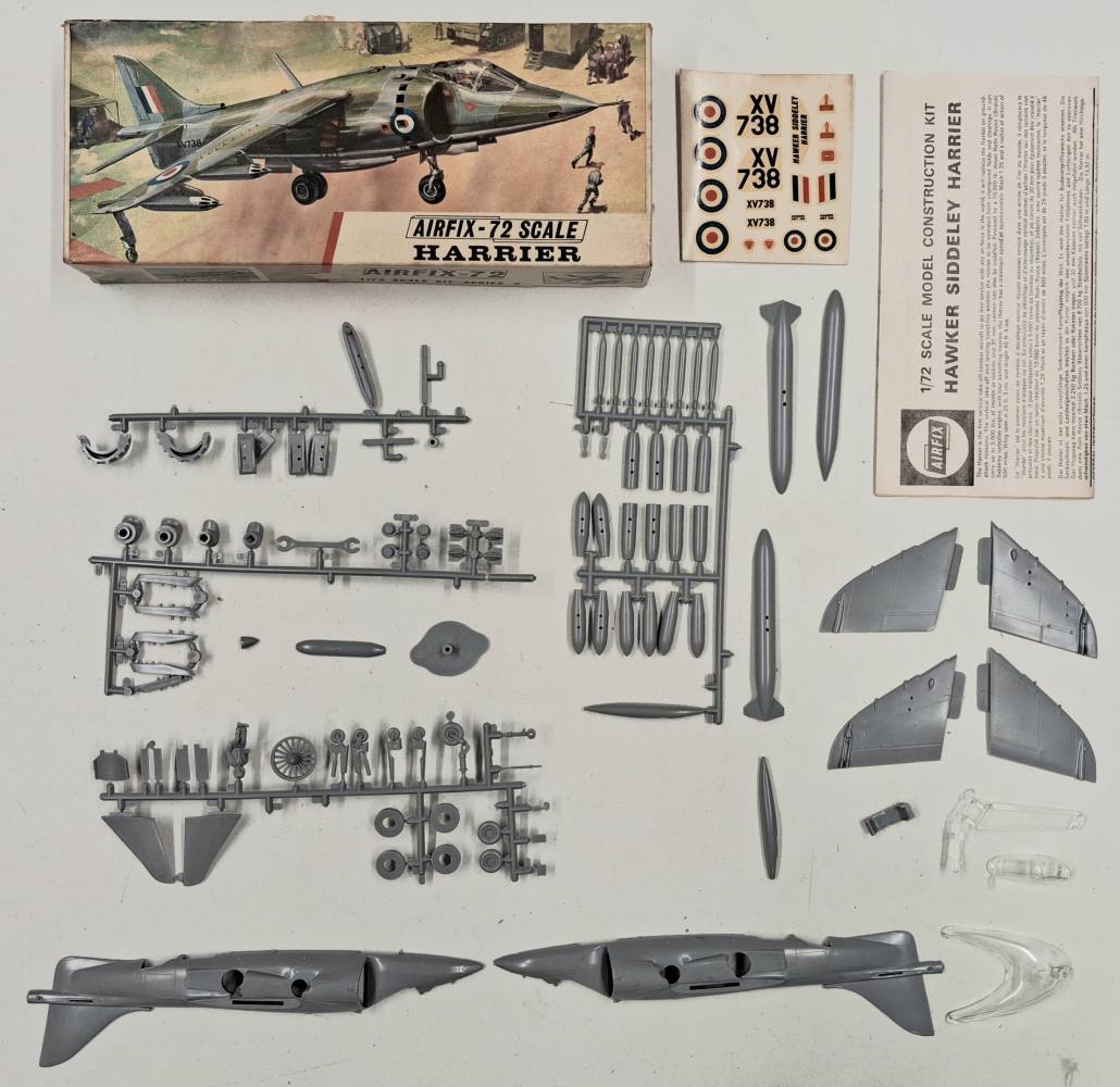 KINGKIT MODEL SCRAPYARD AIRFIX 266 HARRIER INCOMPLETE Salvage Yard